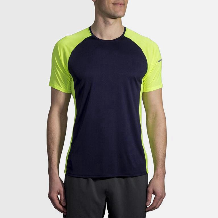 Brooks Stealth Hombre Camisetas Manga Corta - Azules (0391YAFGM)